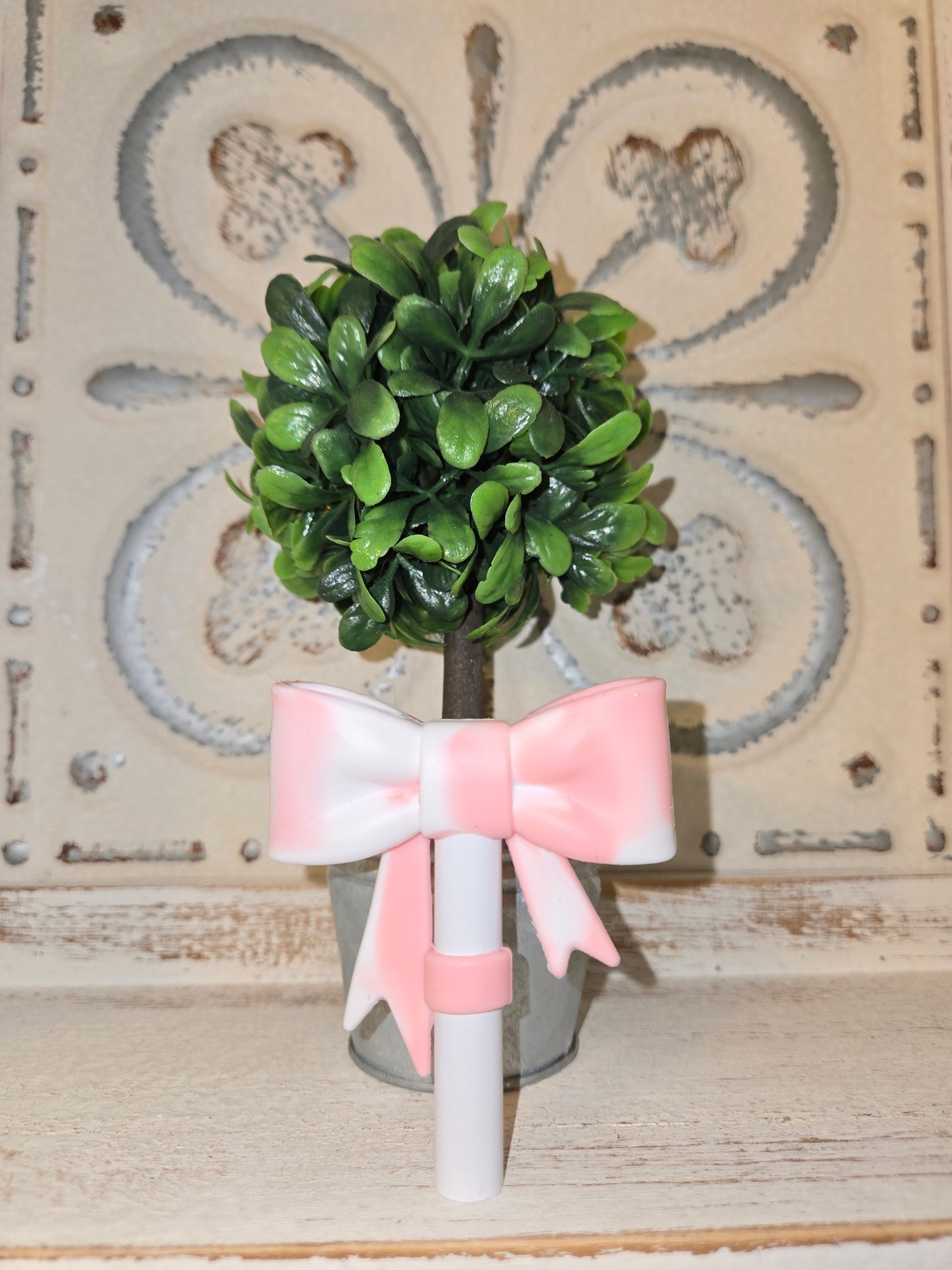 Pink Straw Topper