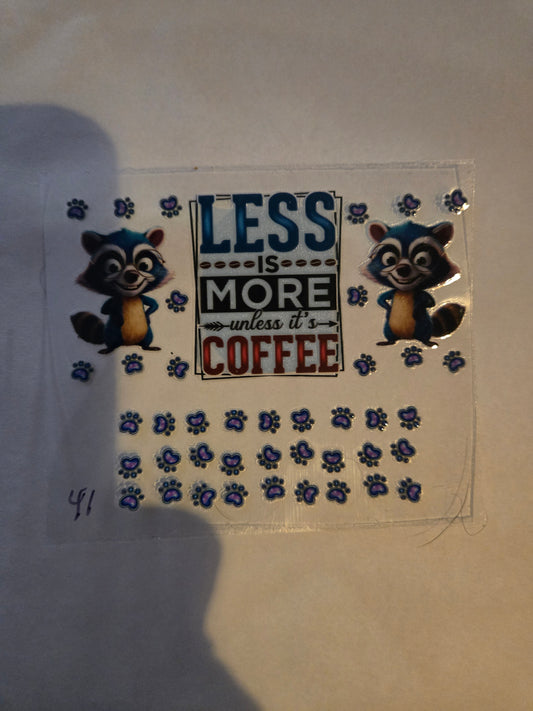 Less is more