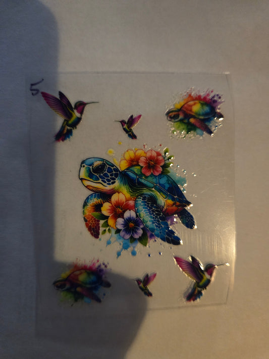 Sea Turtle w/Bird